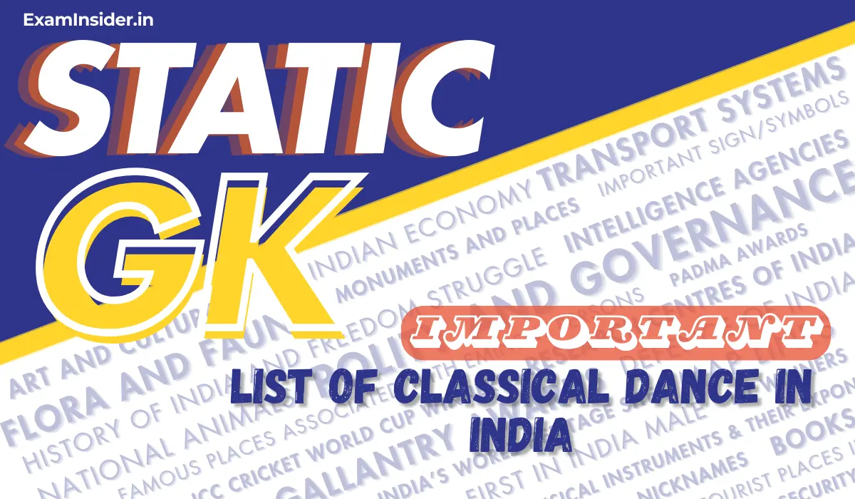 list of classical dance in india