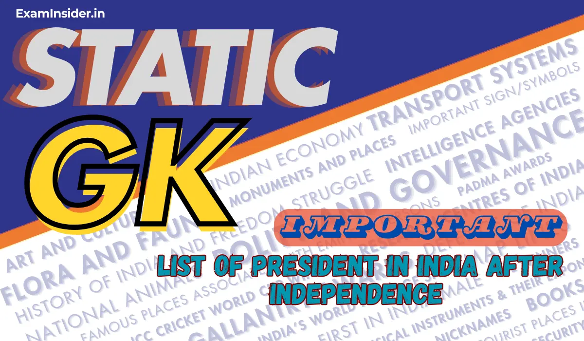 List of President in India after Independence